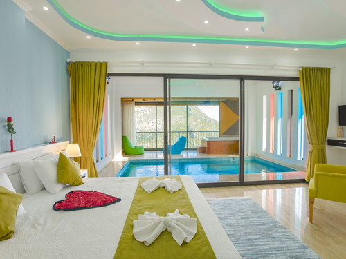  gece  -  Kasım
  | Kalkan İslamlar'da Jakuzili ve Isıtmalı Havuzlu Romantik Villa Tatili